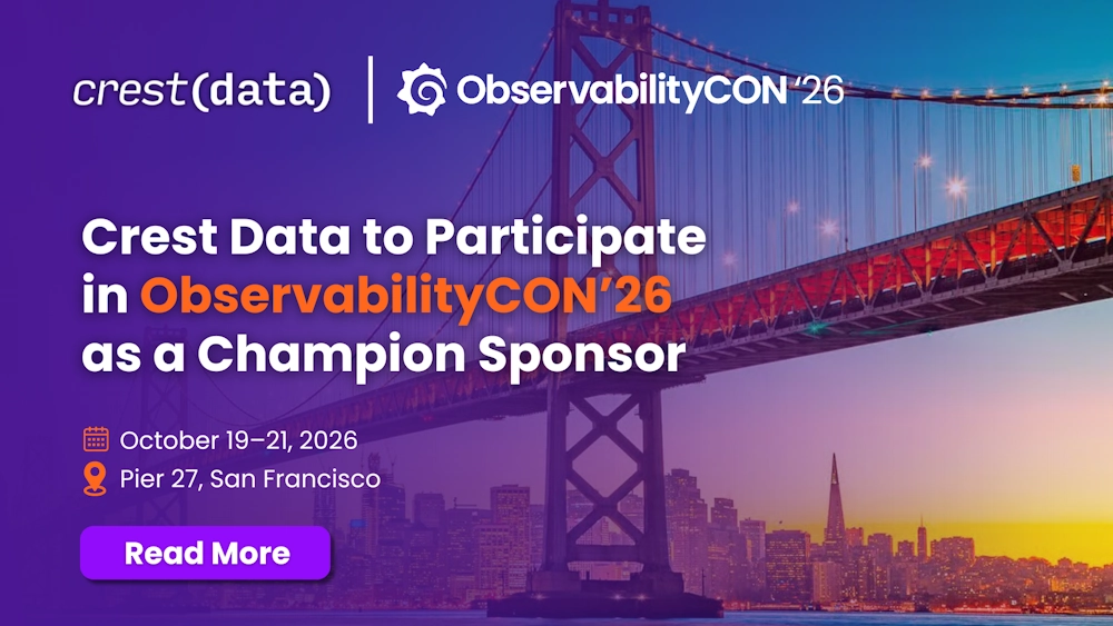 Crest Data to Participate in ObservabilityCON 2026 as a Champion Sponsor