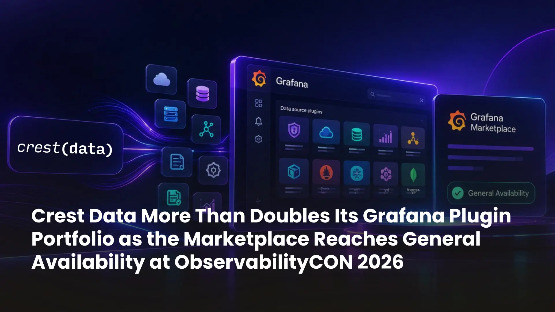 Crest Data More Than Doubles Its Grafana Plugin Portfolio to 25 at ObservabilityCON 2026